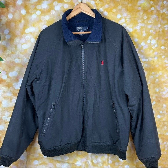 Polo Ralph Lauren Navy blue jacket Shell60% cotton size XL - Picture 9 of 16